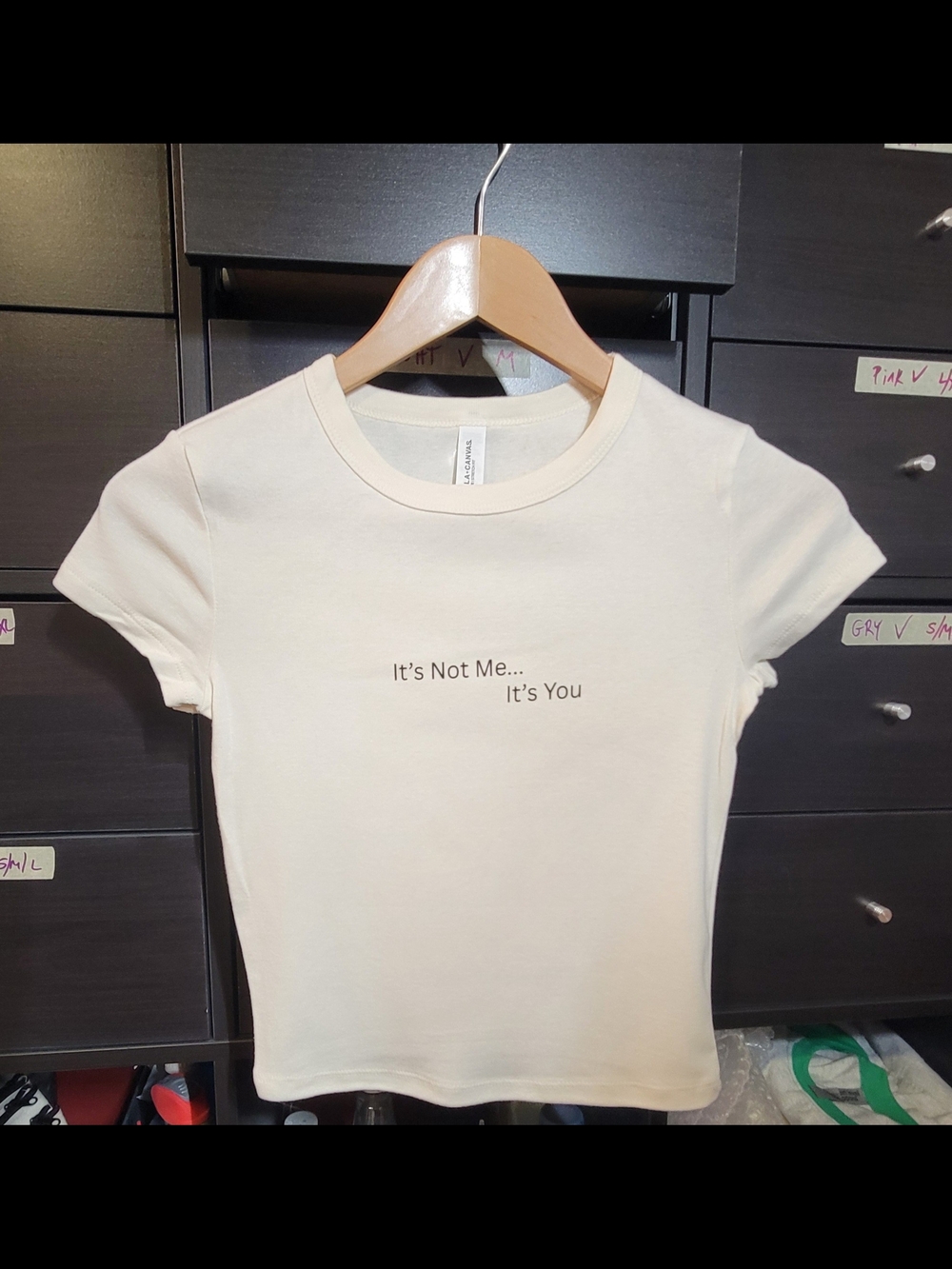 "It's Not Me... It's You" Bella+ Canvas Cream Baby Tee
